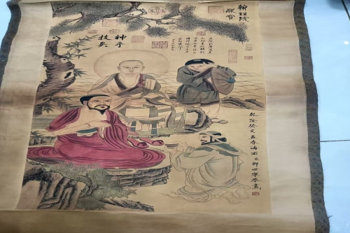 郎世宁款《罗汉图》